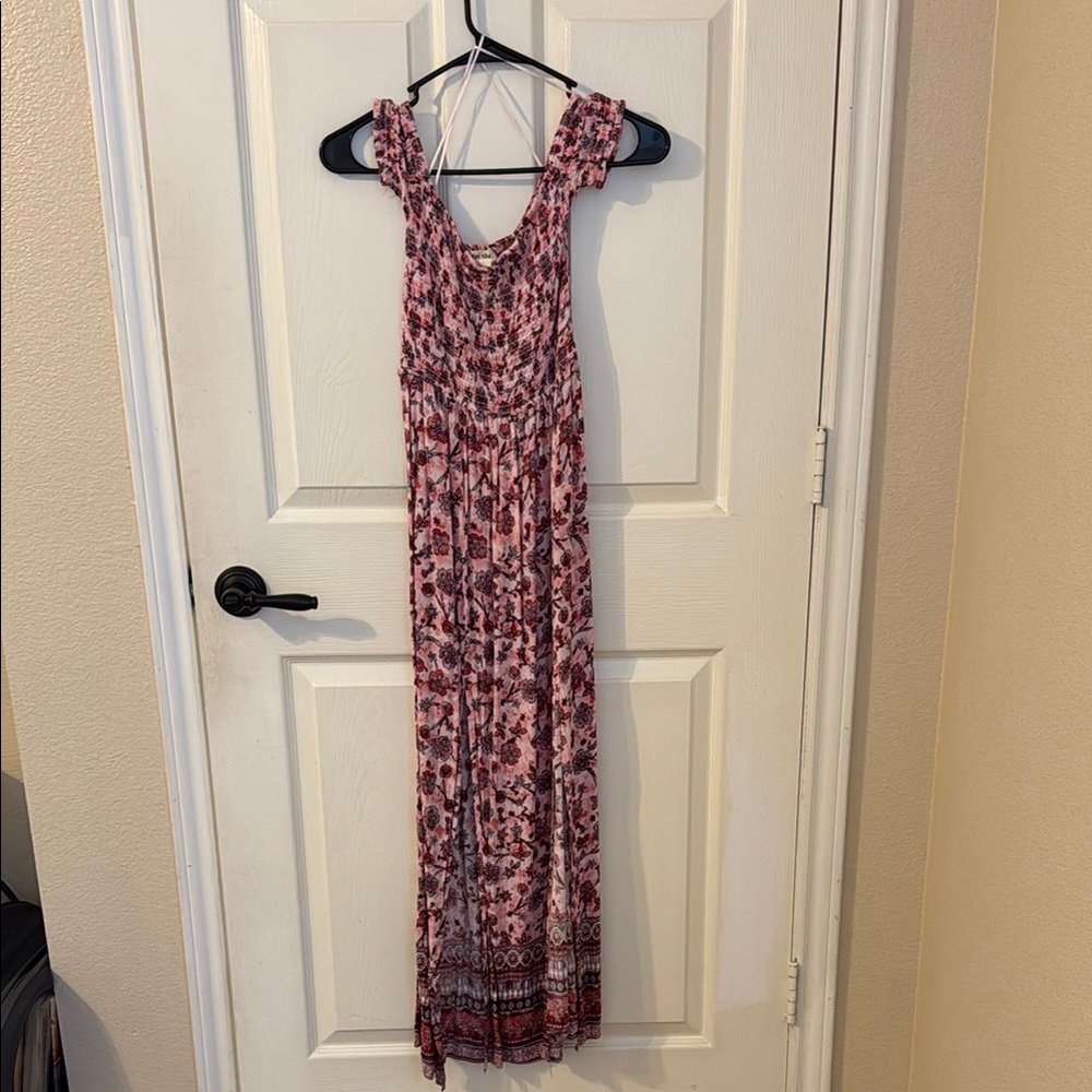 Floral Pink Maxi Dress